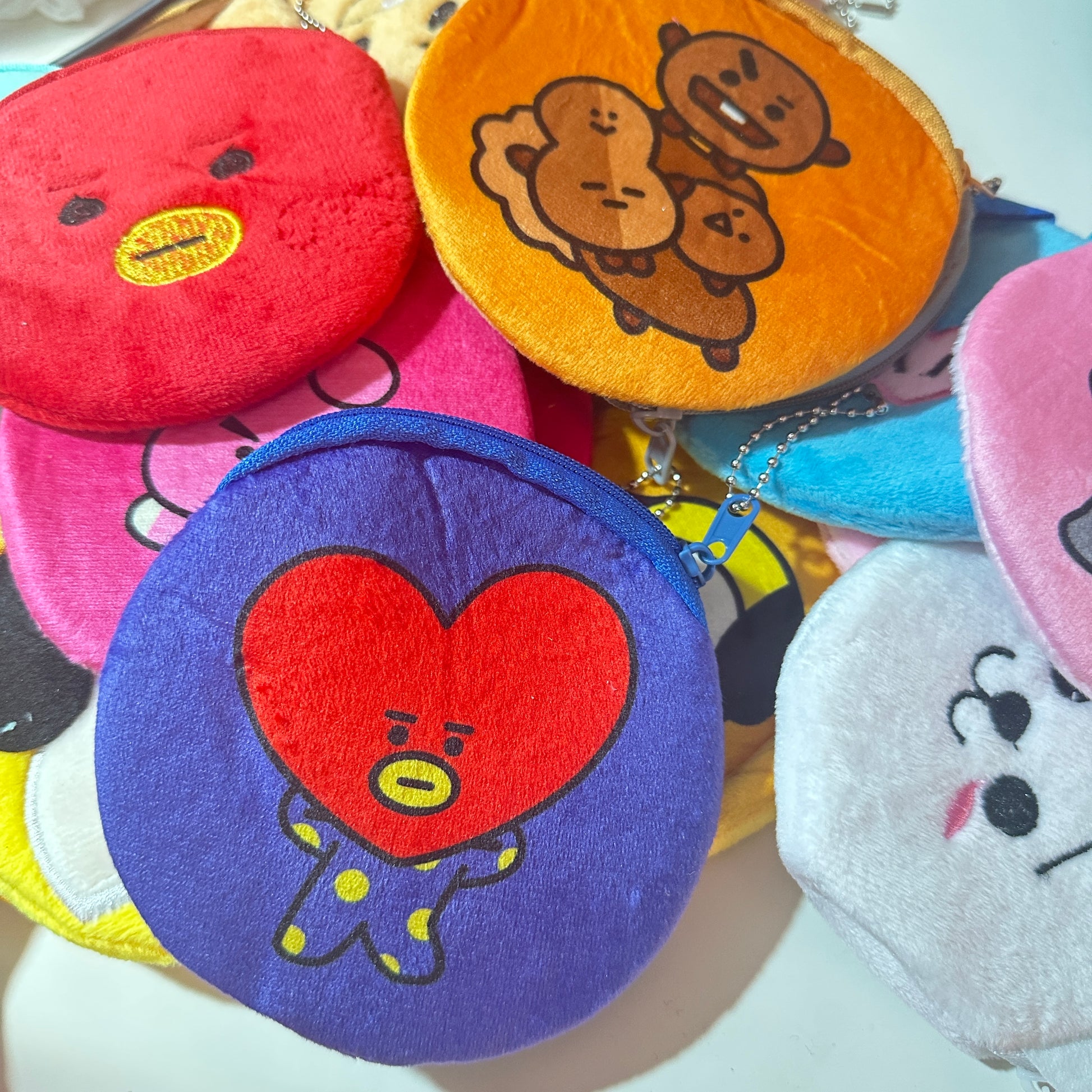 bt21 cartoon mirror phonecase(iPhone 15 series updated)buy one case get one bag - kikigoods