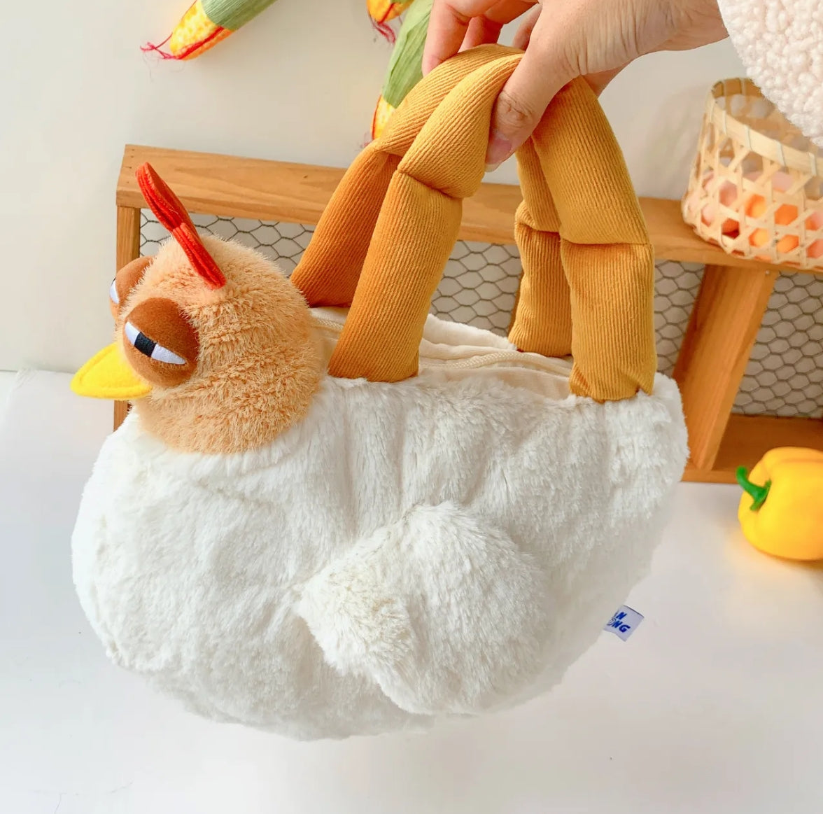 Cute plush Chicken Bag handbag
