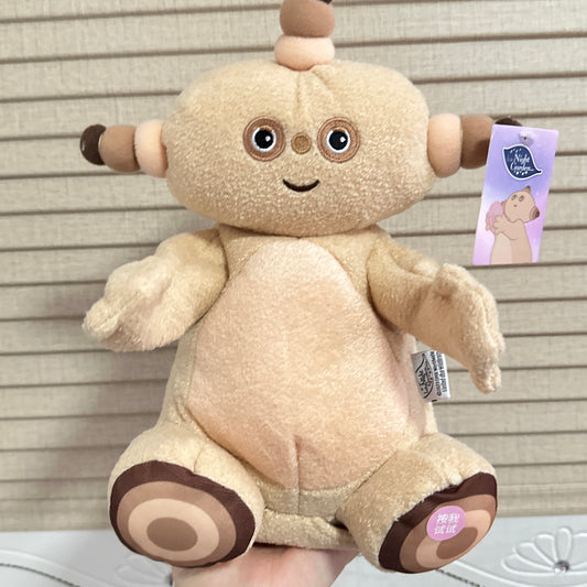 MlNlSO Good Night Makka Pakka Series Electric Doll Making Sounds Singing Sitting Clapping Plush Toy and holding sponge Sound toy - kikigoods