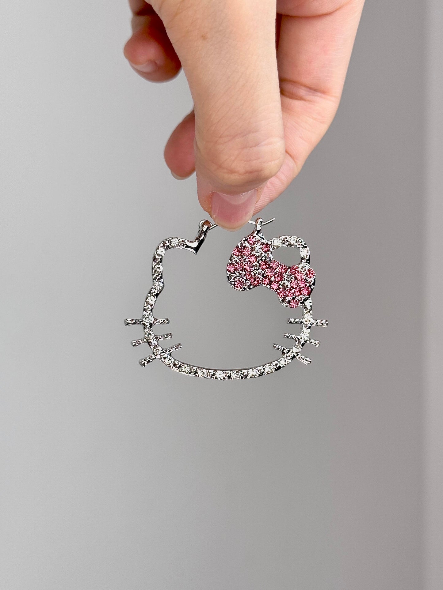 HelloKitty Sparkle Skeleton Earrings 2PCS