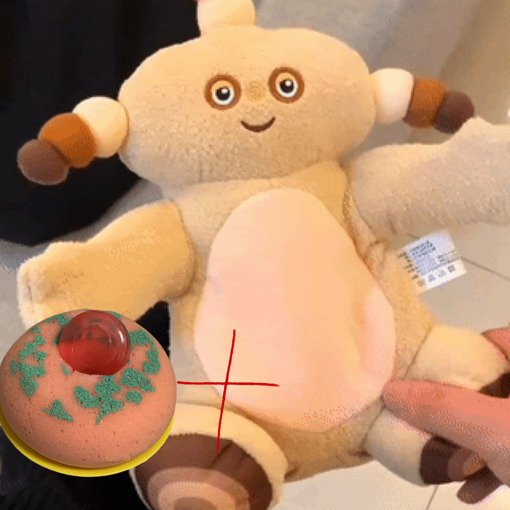 makka pakka Clapping plush sound toy + one makkapakka sponge and soap