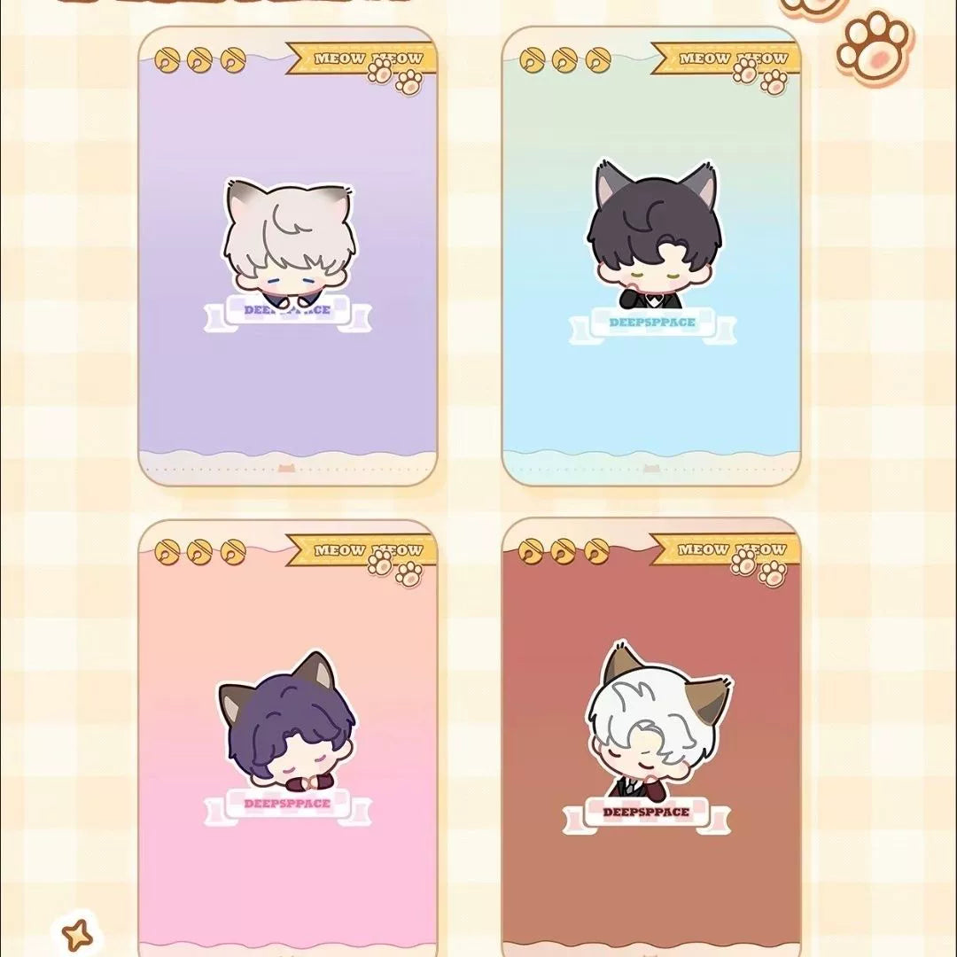 love and deepspace cute kitty polaroid 3 inches card xavier rafayel zayne sylus potocard