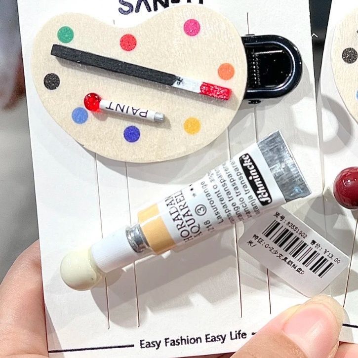 paiting pigment tray hair ornament hair clip