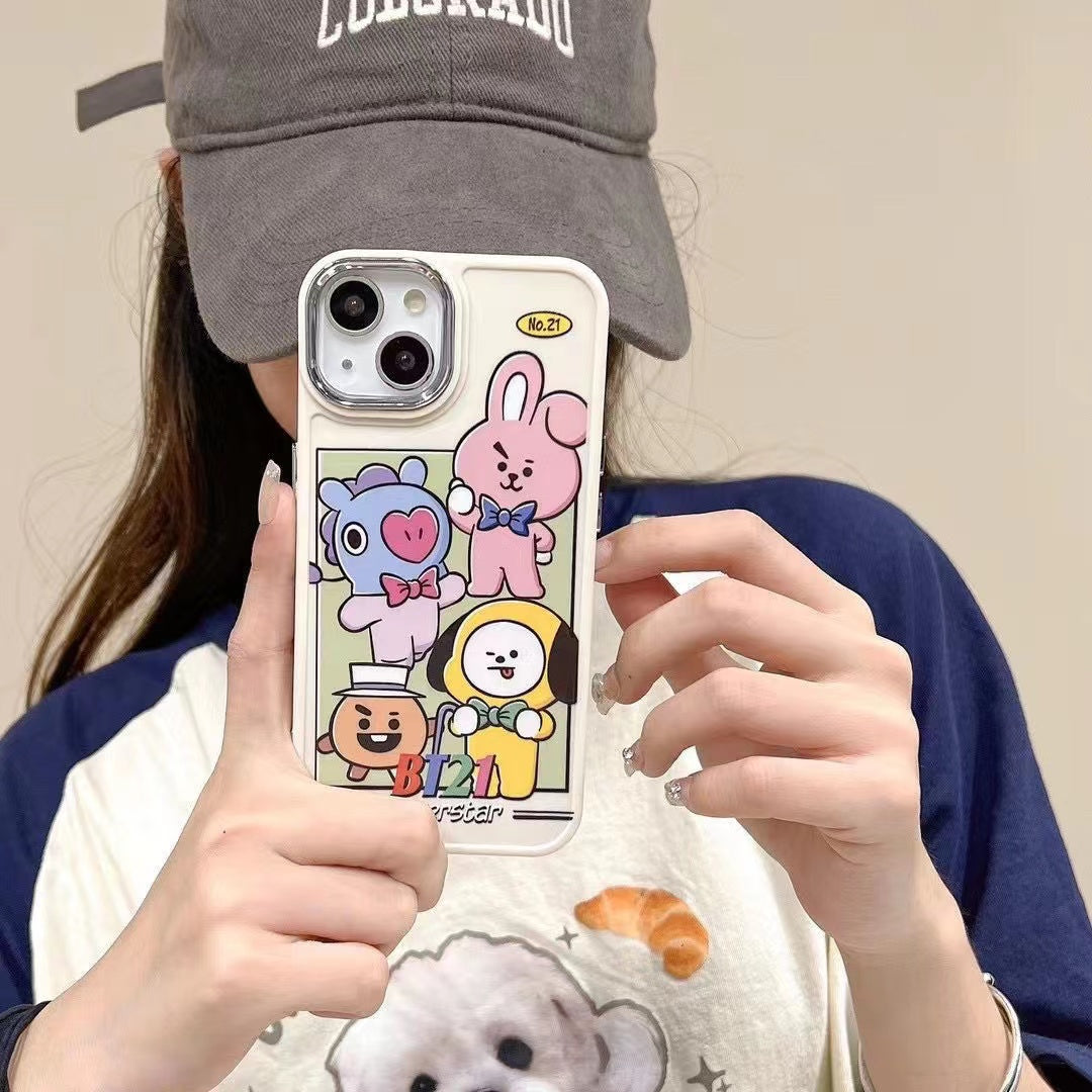 bt21 cartoon phone case 001 - kikigoods