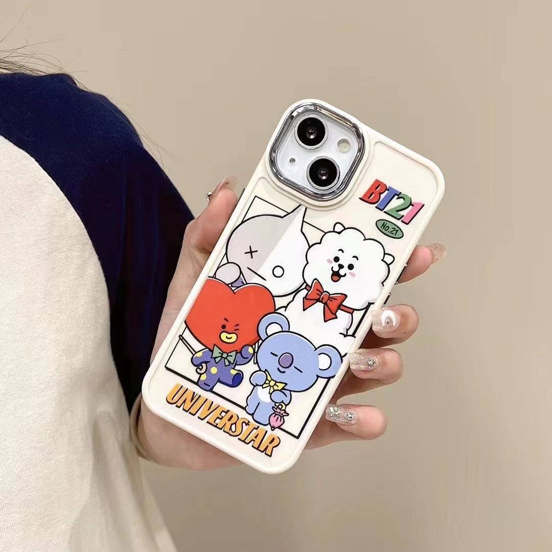 bt21 cartoon phone case 001 - kikigoods