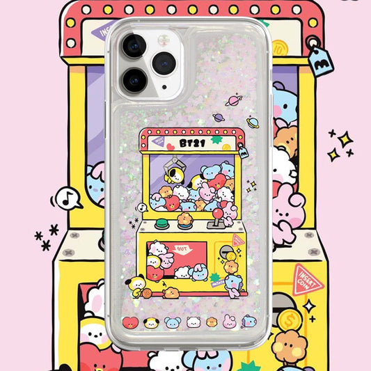 customized model samsung/iphone bt21 quicksand phone case - kikigoods