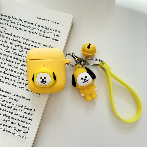 Bt21 Airpods Case with Bell CartoonPendant - kikigoods