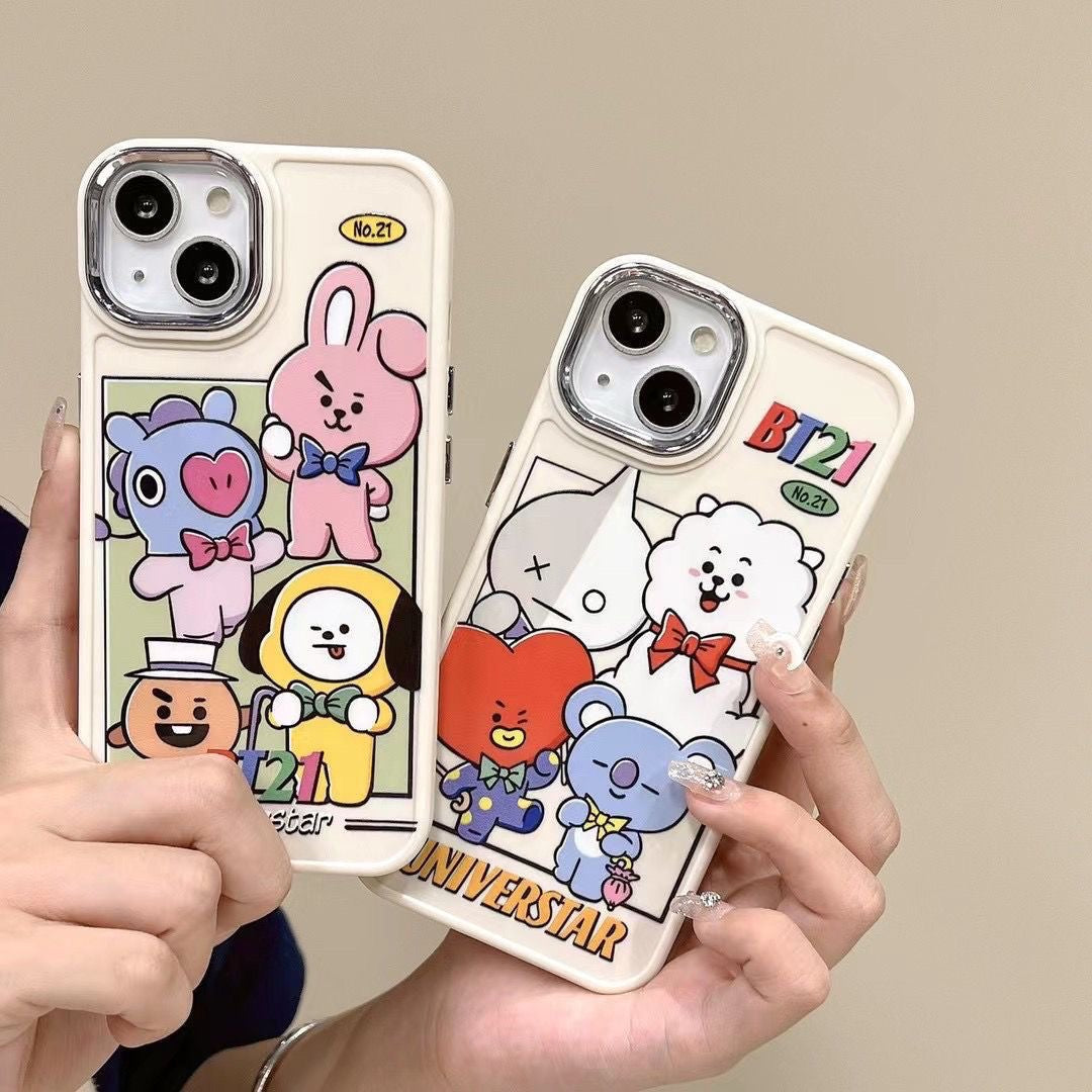 bt21 cartoon phone case 001 - kikigoods