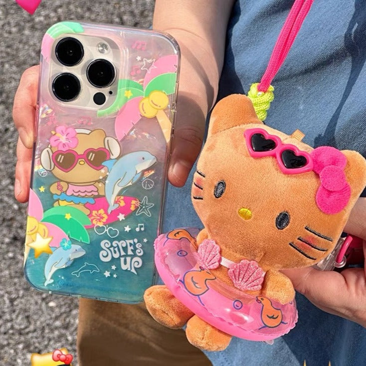 Sanrio hawaii hellokitty phone back clip - kikigoods