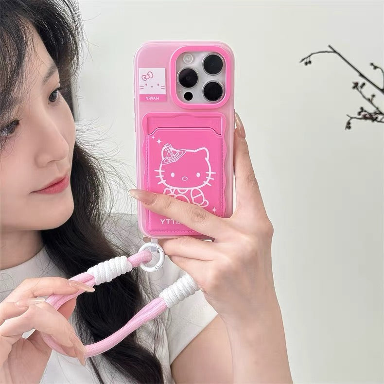 hellokitty Pink Bow Card Holder Phone Case