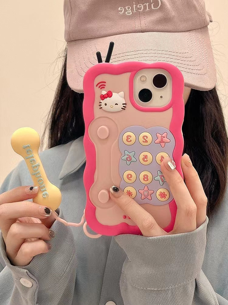 kitty telephone phone case - kikigoods