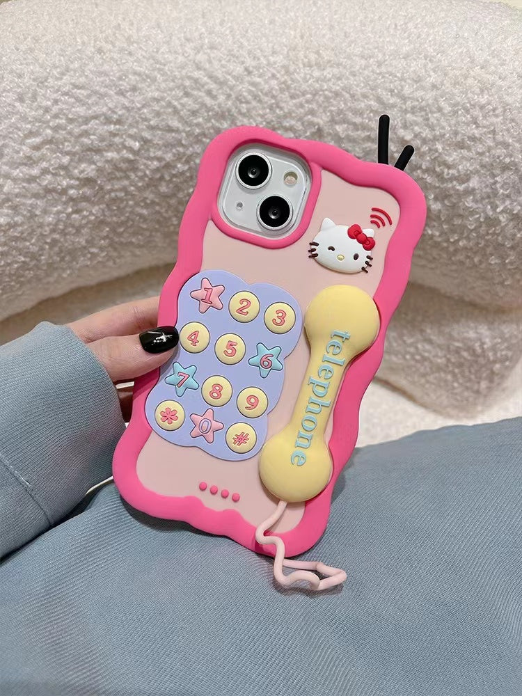 kitty telephone phone case - kikigoods