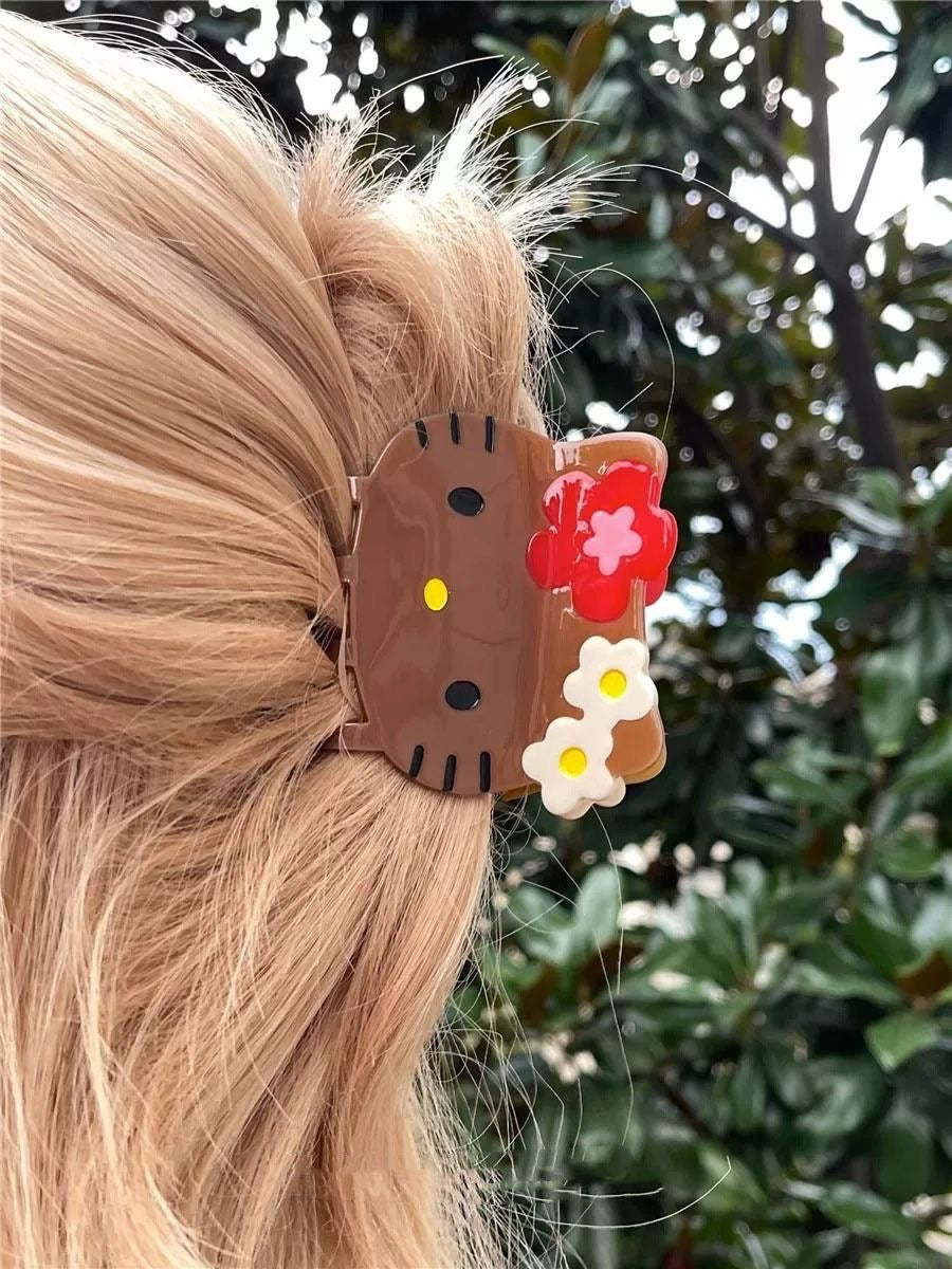 Tan KT Hair Clip Hair Pin Vance clip Hair Accessories｜2 Count (Pack of 1)