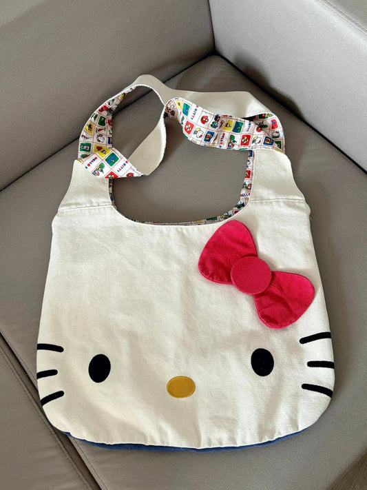 Hellokitty Tote Bag Shopping Bag Gym Bag Cat Lunch Bag