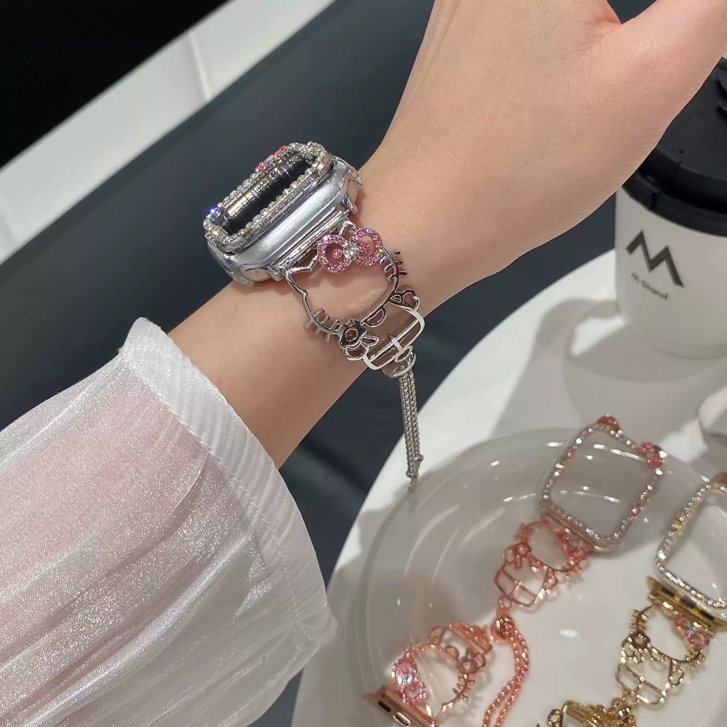 Hellokitty Shape Apple Watch Band Strap Bands Bracelet Wristband for iWatch Series