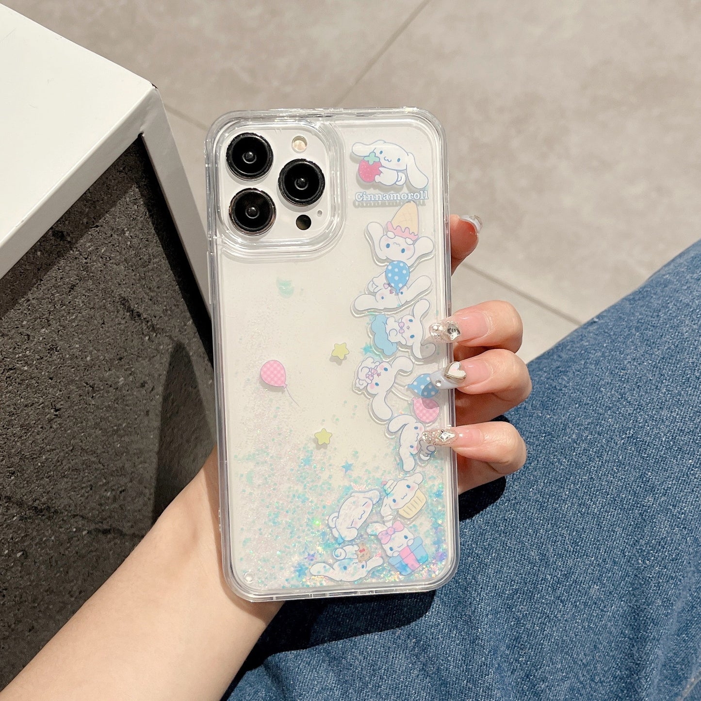 Sanrio cinnamonroll quicksand case