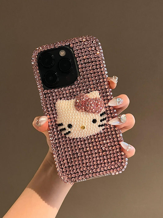 Hellokitty Handmade Diamond Rhinestone Phone Case