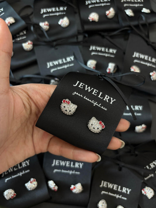 1 Pairs Stud Earrings Cubic Zirconia S925 Sterling Silver Earrings Set