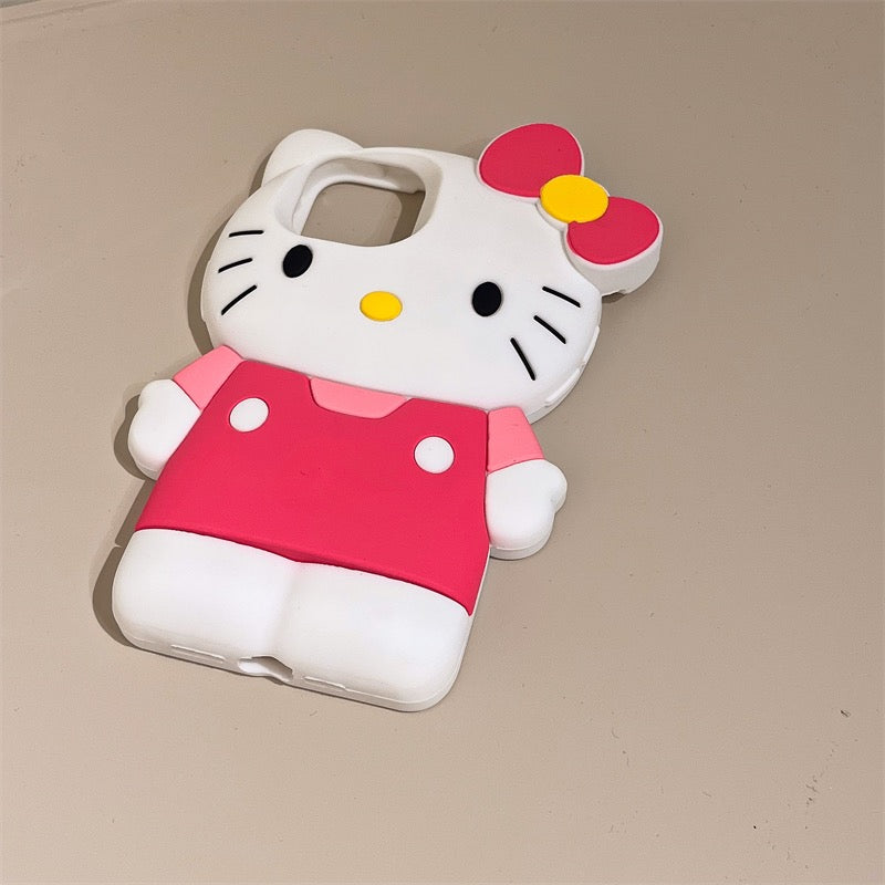 3d coloful hello kitty case ( iPhone 15 series updated) (xr/xs max11//12/13/14/15/12mini/13mini） - kikigoods