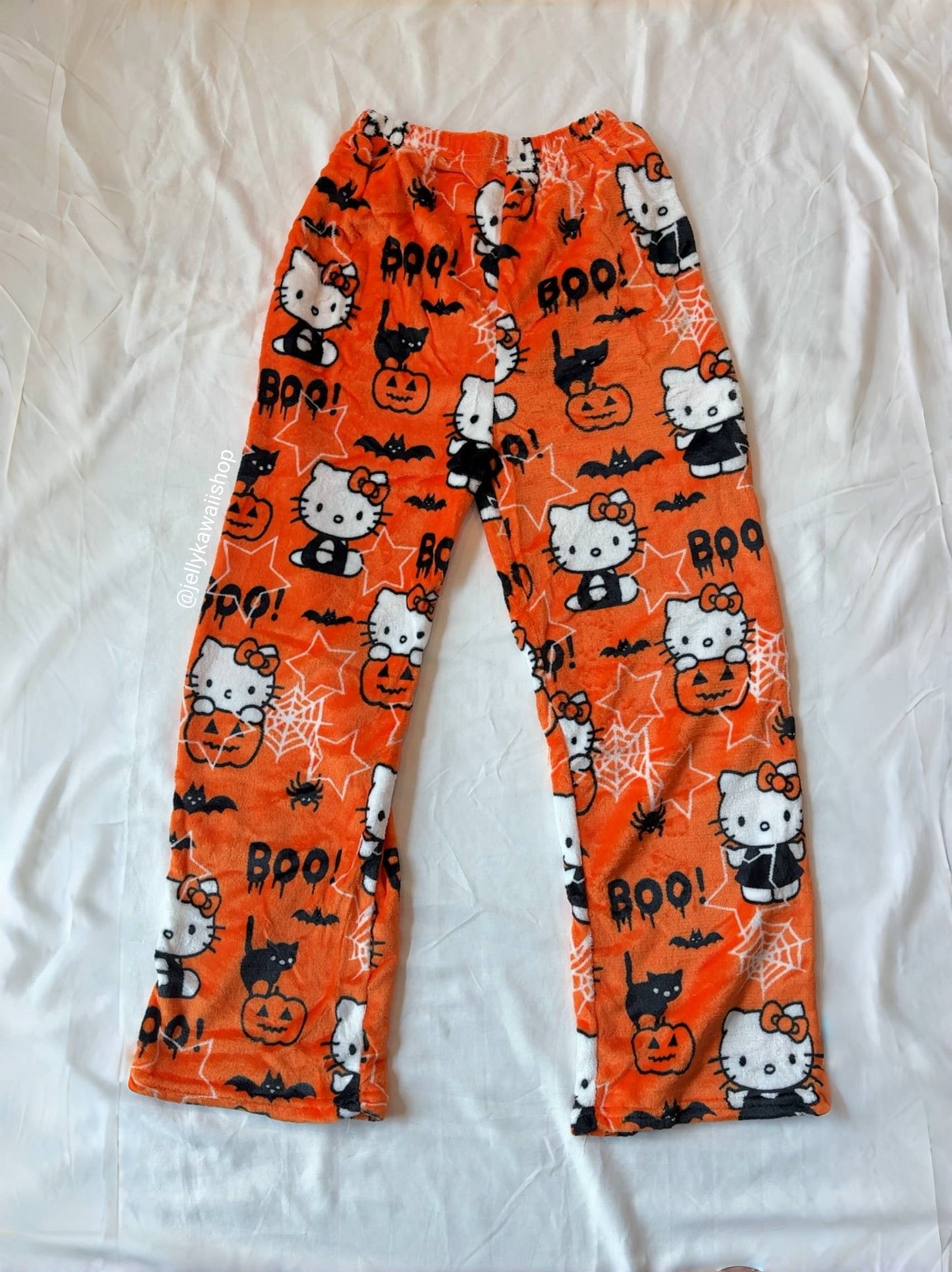 Hellokitty Halloween Pants Pumpkins Ghost Pajama Cute Soft Long Bottoms Women Pjs Pj Jammies Gift