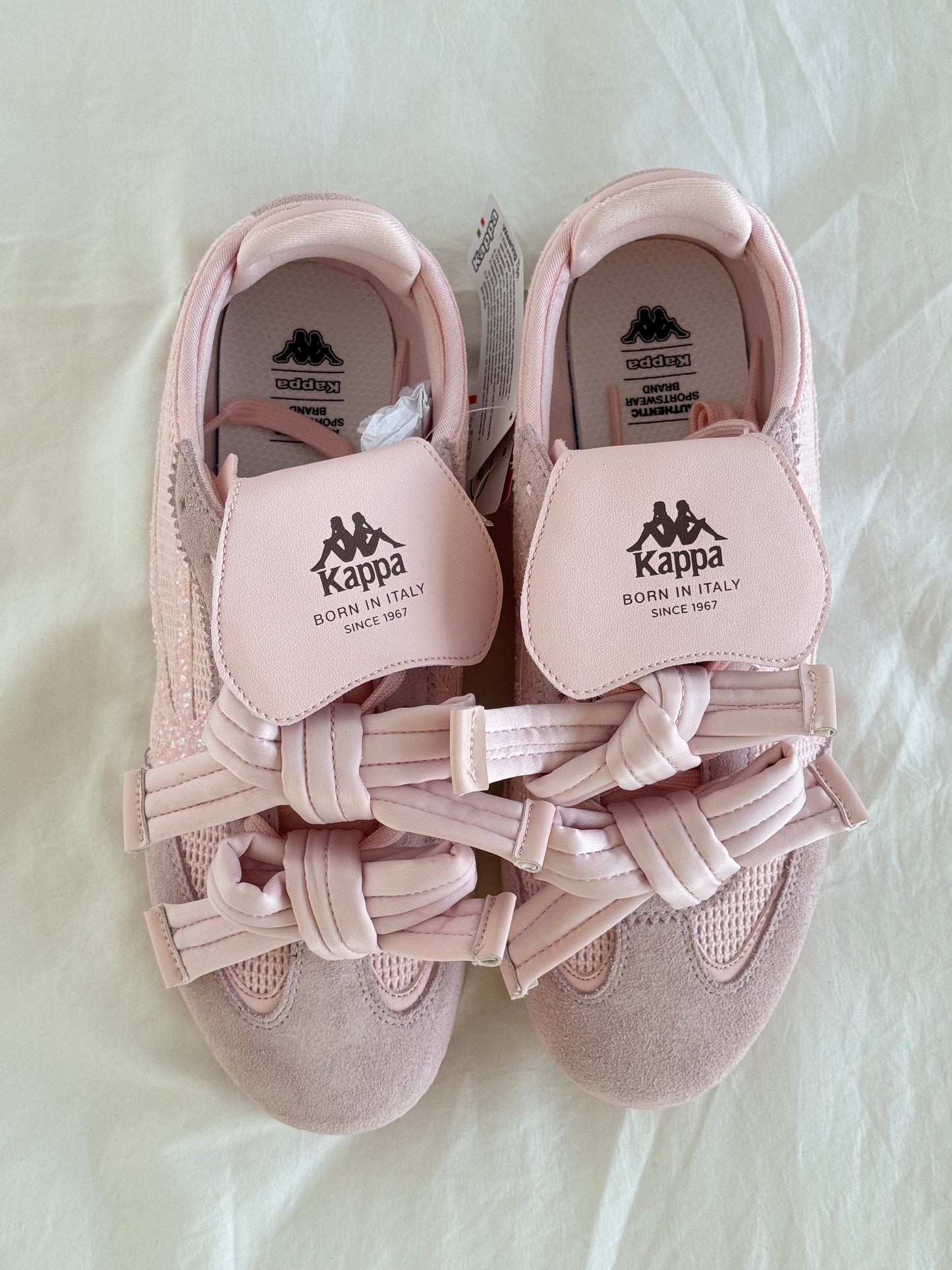 Kappa Bow Soft-Sole Lightweight Ballet Flats Sneakers Shoes Casual