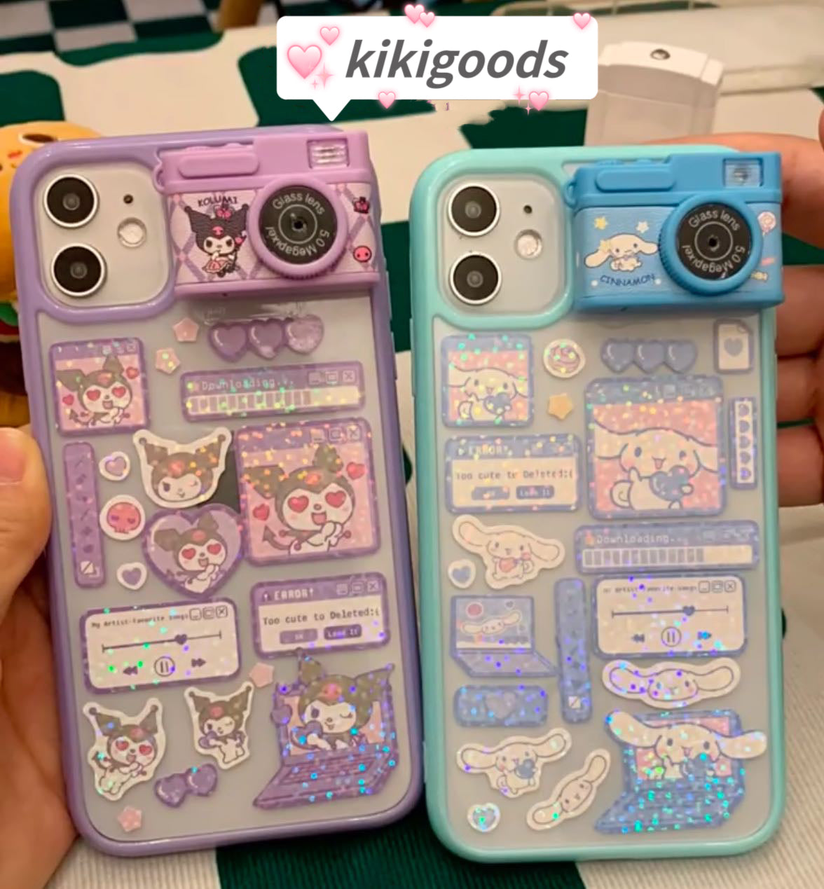 Come With gule）Sanrio luminous camera Diy phone case – kikigoods