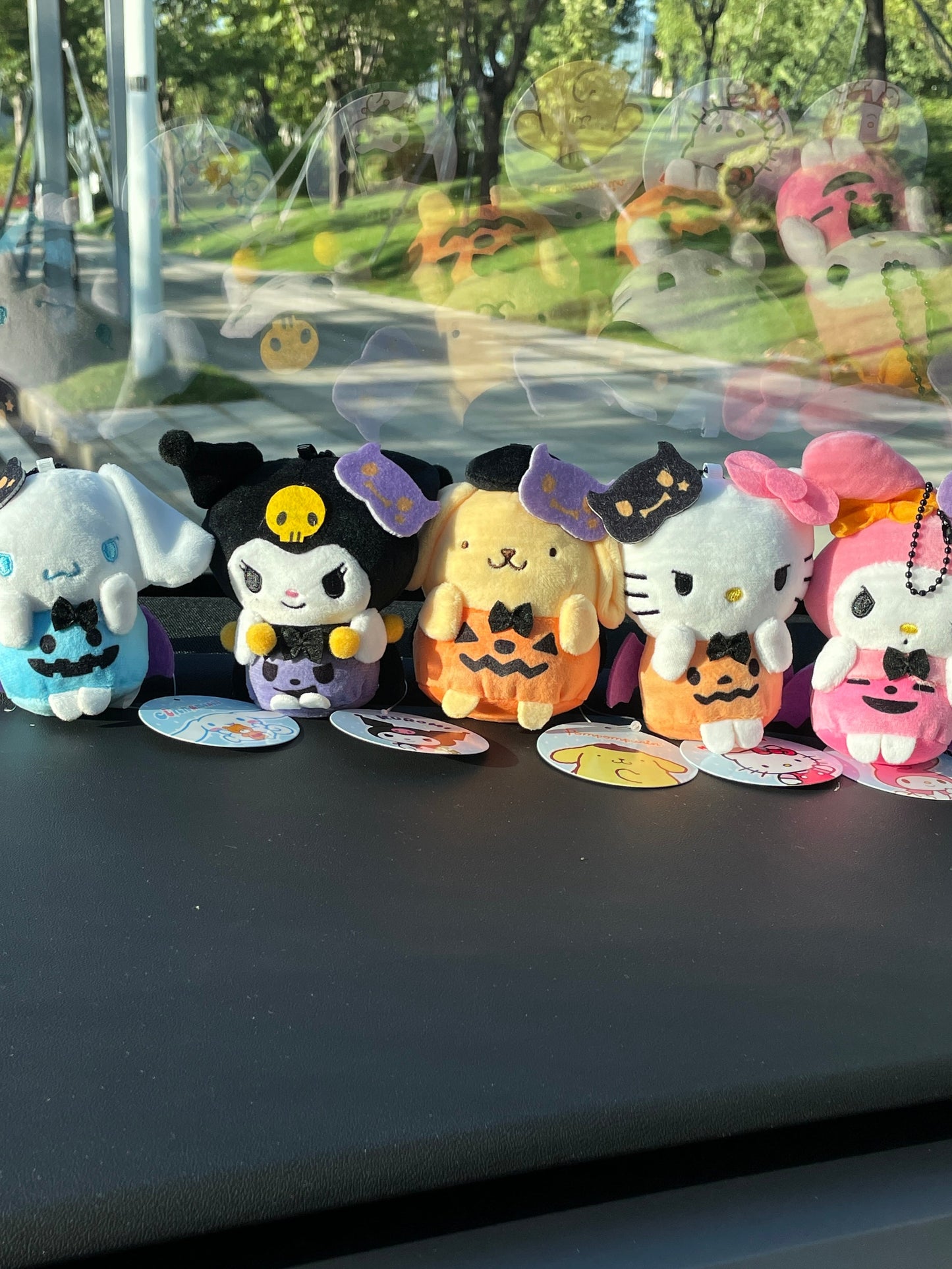 Sanrio Halloween Pumpkin Plushie Keychain