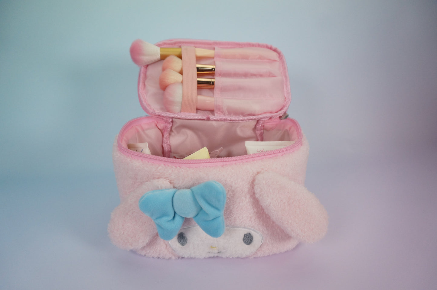 Sanrio Plush Travel Makeup Portable Storage Bag Dividers for Cosmetics Makeup Brushes Toiletry Jewelry Digital Accessories