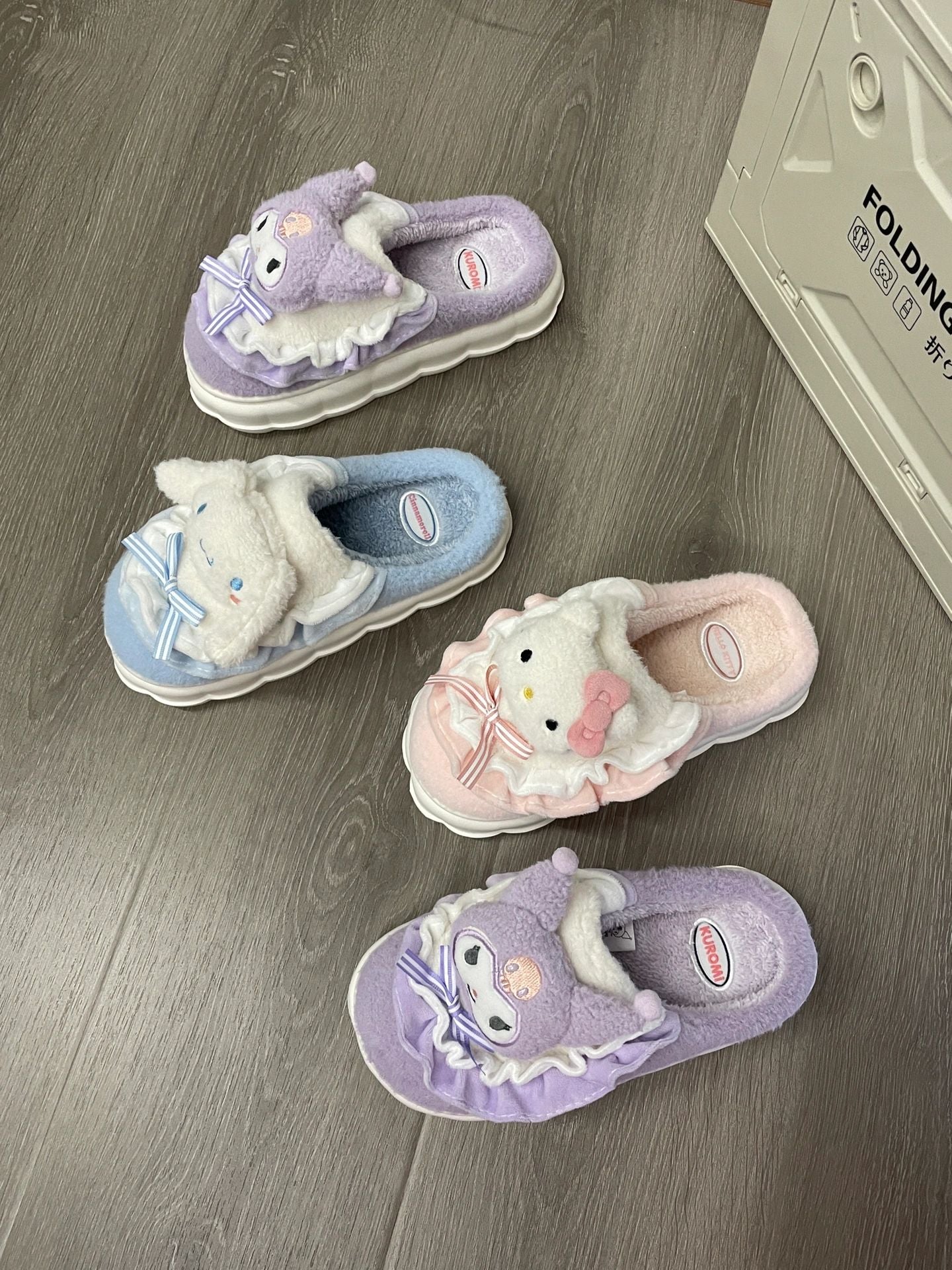 KT Fuzzy Fluffy Slippers Women Kawaii Slippers for Women Fluffy Kawaii House Slippers Cute Slippers
