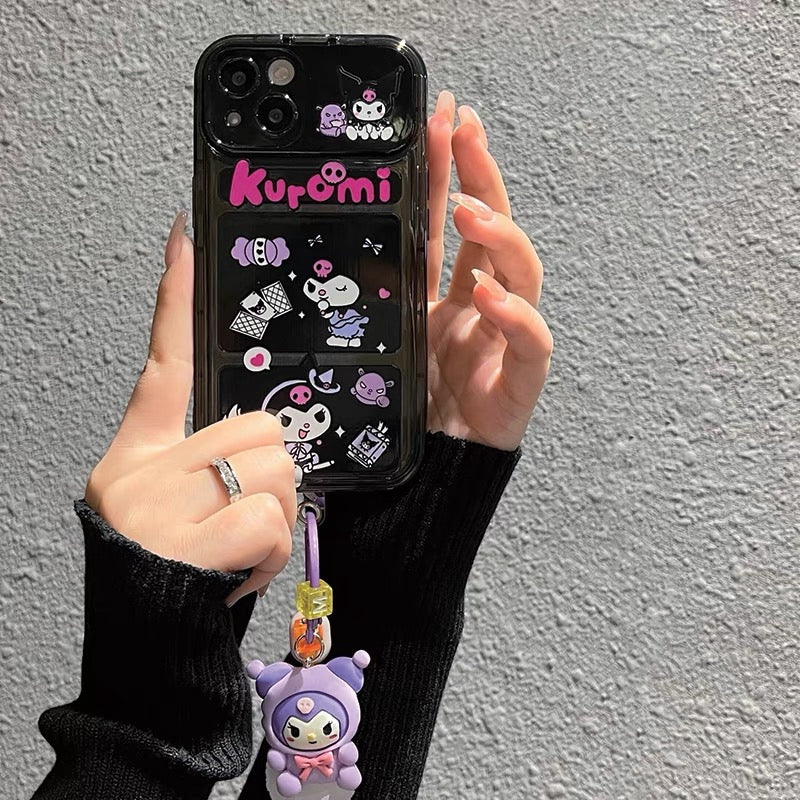 3D kuromi Cartoon pendant mirror iphone case (iPhone 15 series updated) - kikigoods