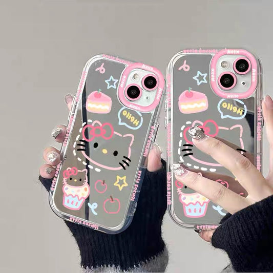 HelloKitty cake luxury mirror helloKitty iphonecase - kikigoods