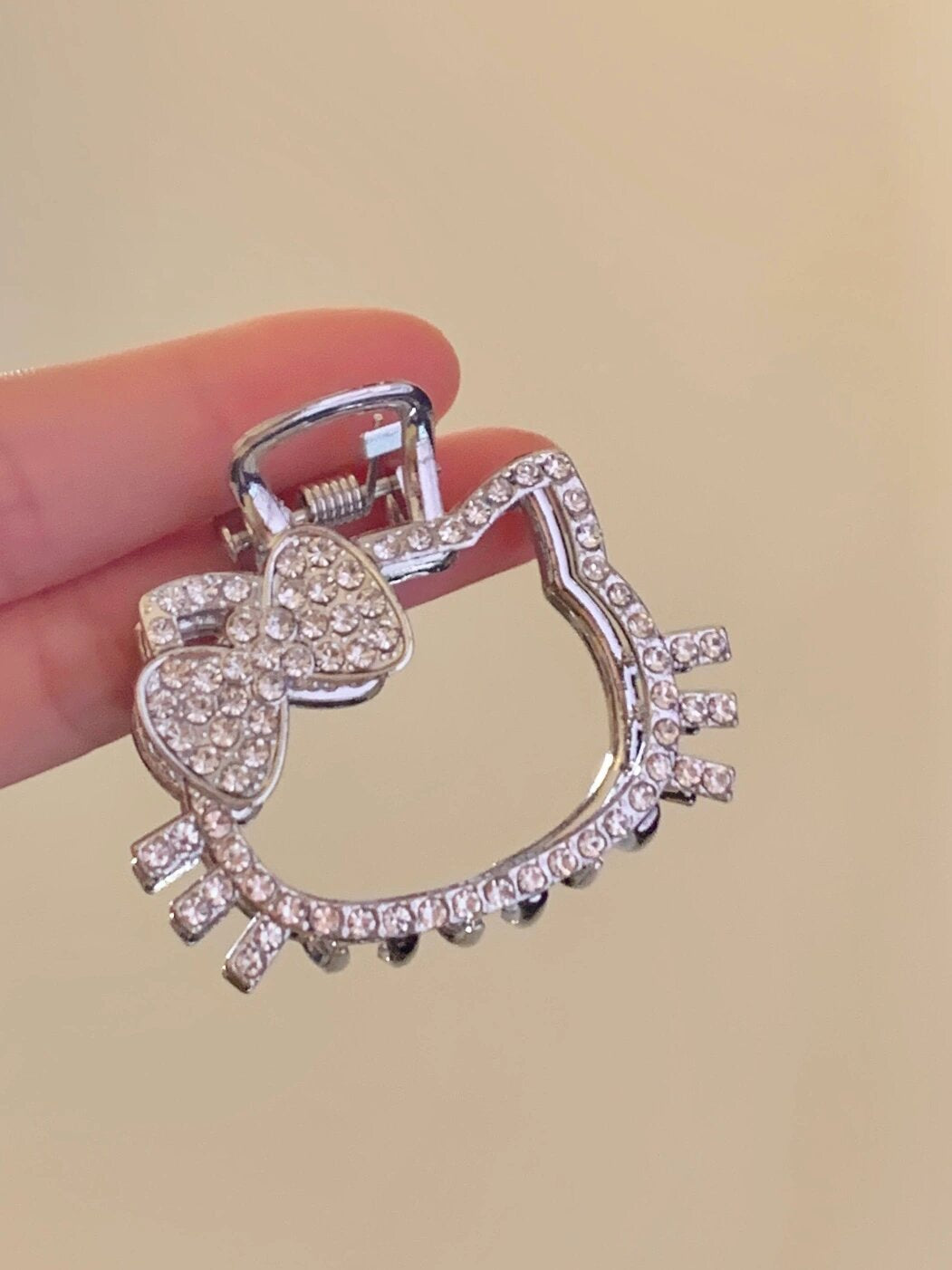 Hellokitty Hair Claw Clips for Women, 3Pcs Rhinestone Hair Clip Styling Hair Fashion Hair Accessories