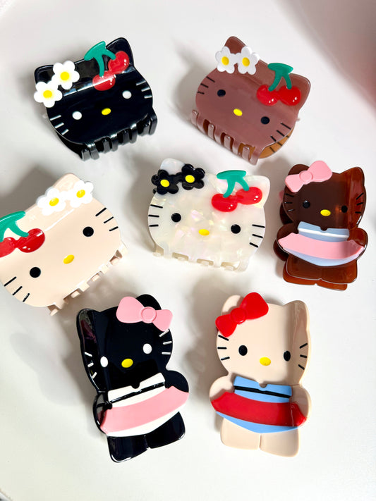 Tan KT Swimming Ring Hair Clip Large Claw Clip for Thick Hair Hair Accessories