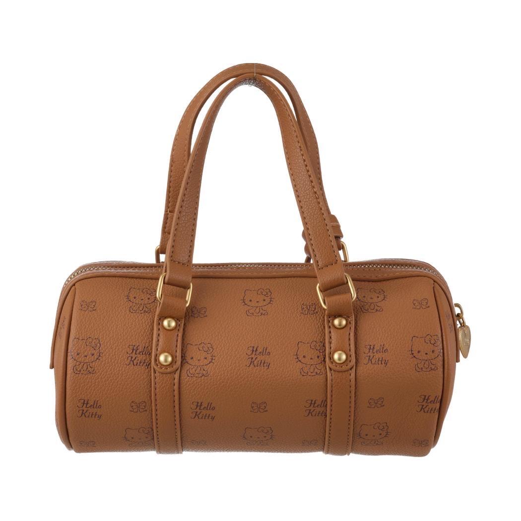 Hellokitty Embroidered Plaid Tote Bag Handbag