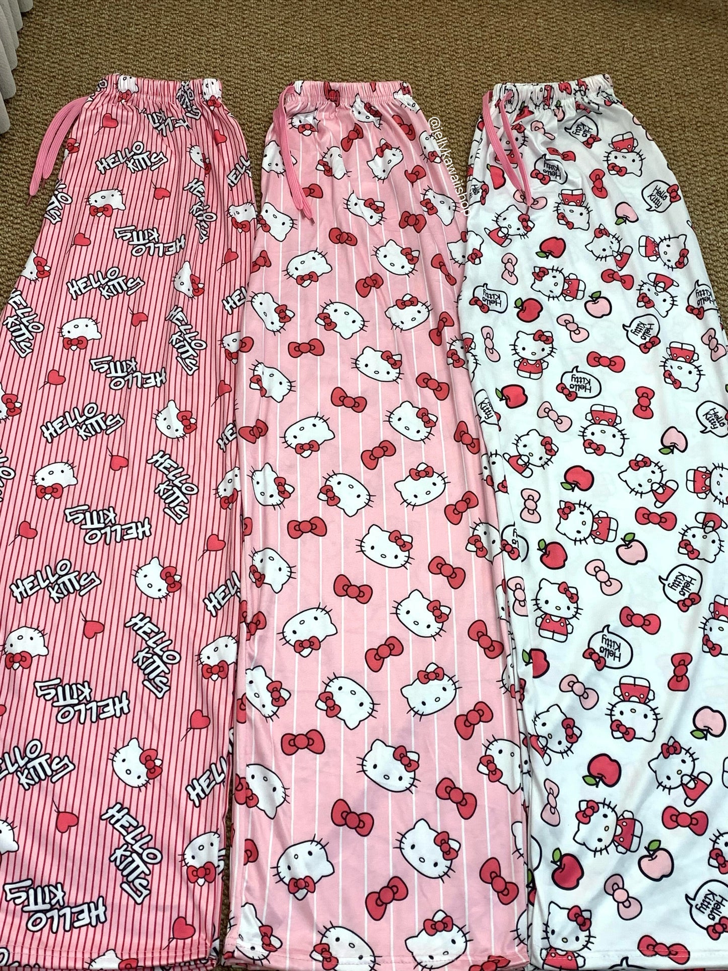 Hellokitty Pants Pajama Cute Soft Long Bottoms Women Pjs Pj Jammies Gift