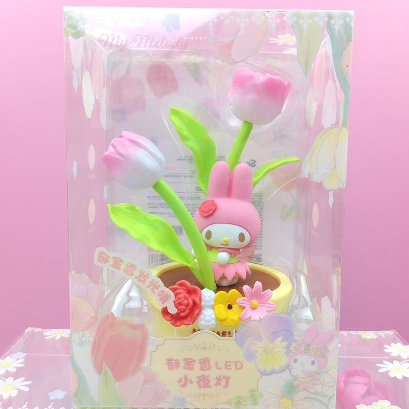 Sanrio Kuromi Mymelody Cinnamoroll LED Tulip Night Light - kikigoods