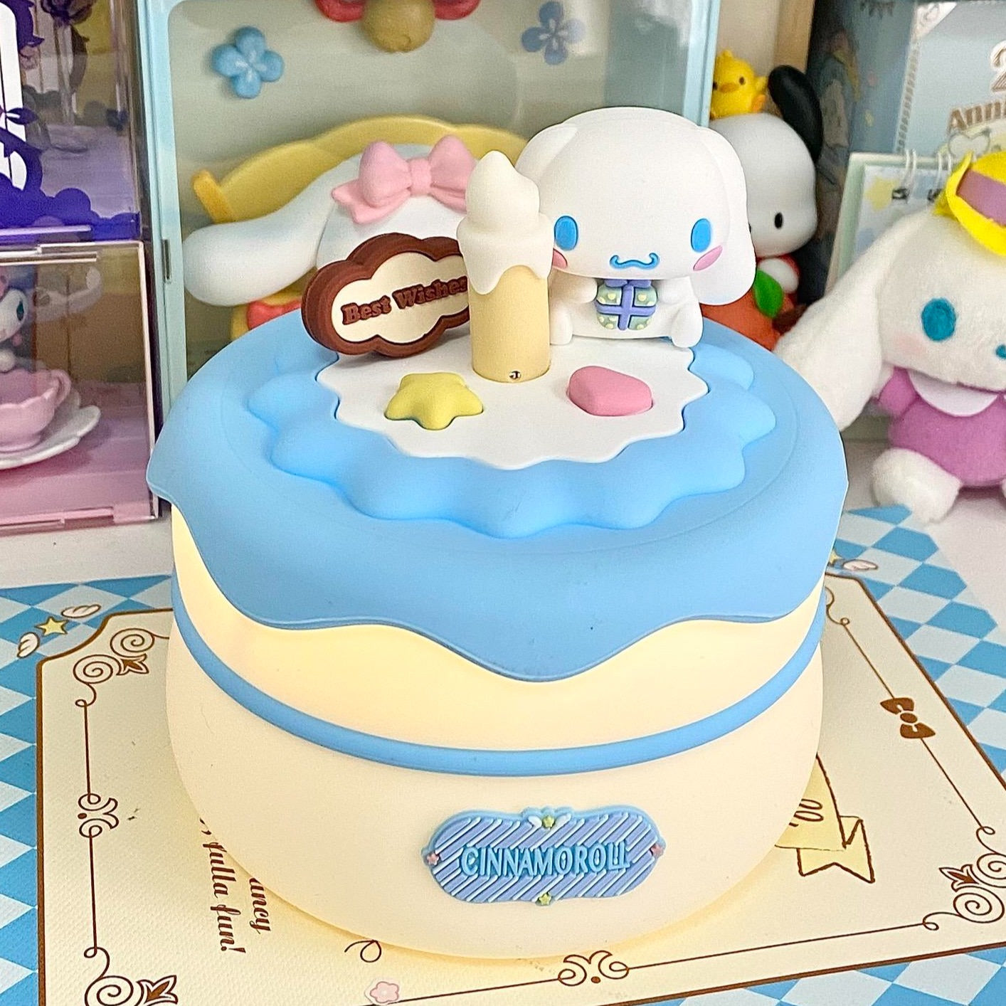 Sanrio Cinnamoroll Cake Night Light