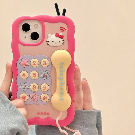 kitty telephone phone case - kikigoods