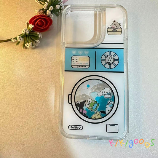 Sanrio drum washing machine cartoon quicksand iphone case - kikigoods