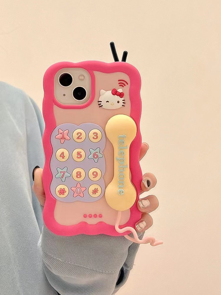 kitty telephone phone case - kikigoods