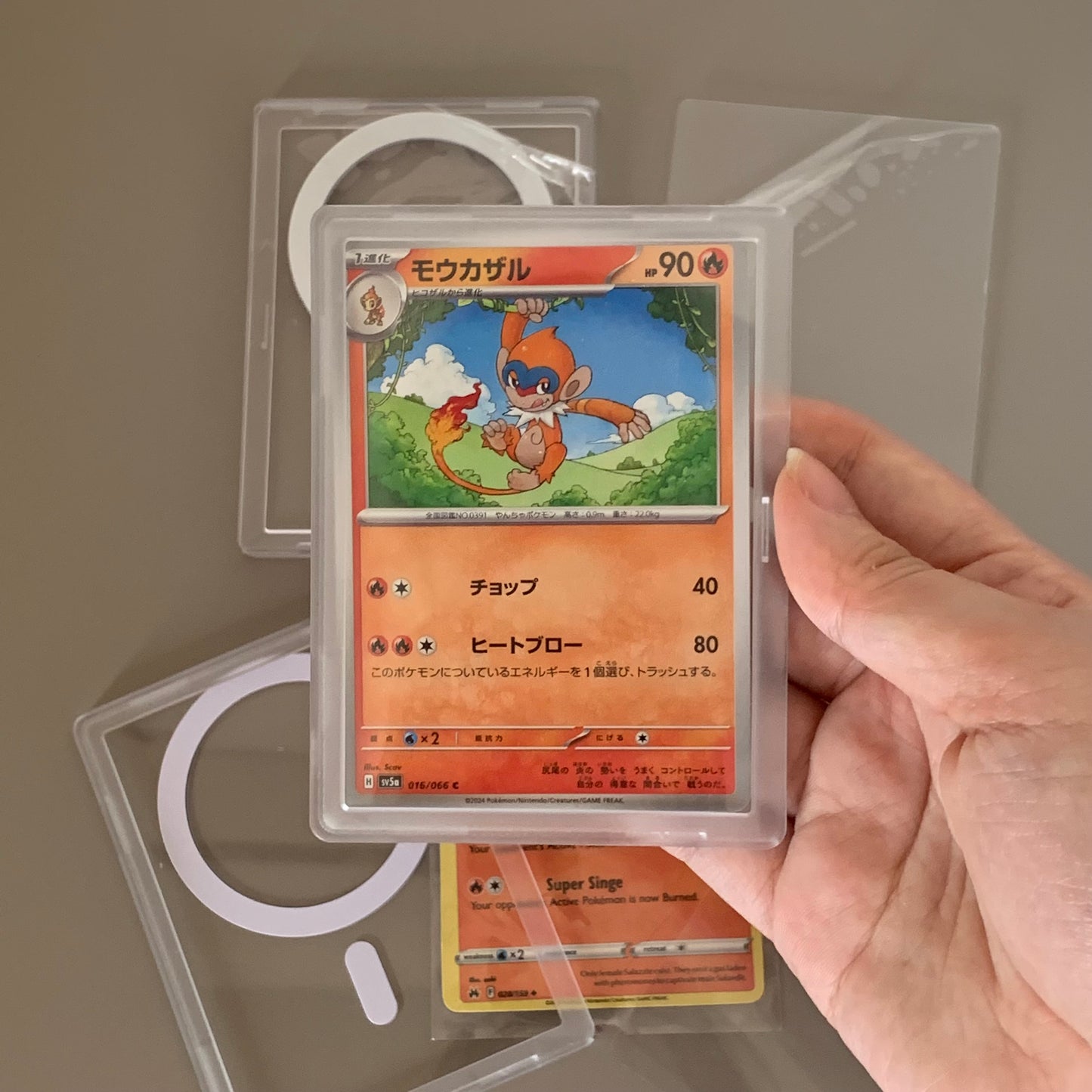 Clear Magnetic Card Case for Pokémon Cards Sleeve Fit kpop card holder