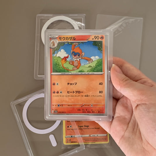 Clear Magnetic Card Case for Pokémon Cards Sleeve Fit kpop card holder
