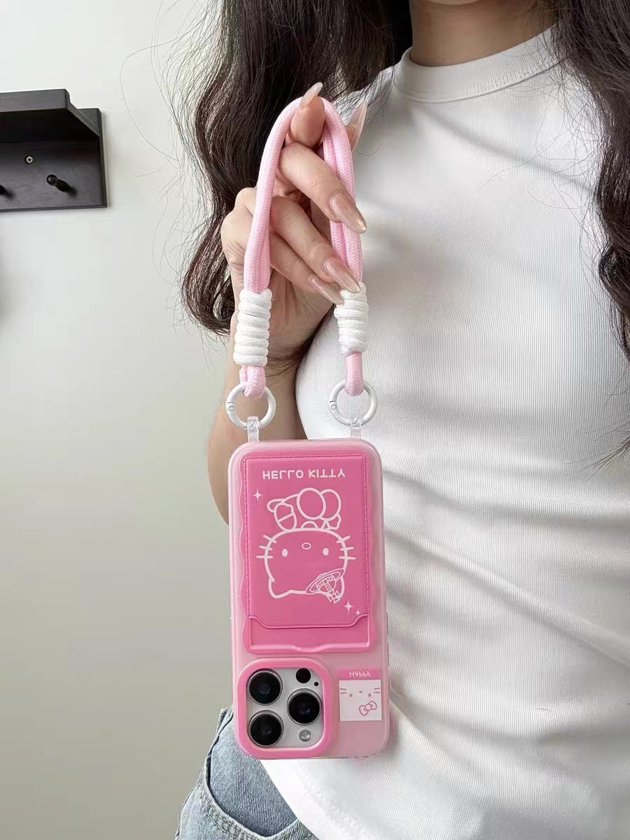 hellokitty Pink Bow Card Holder Phone Case