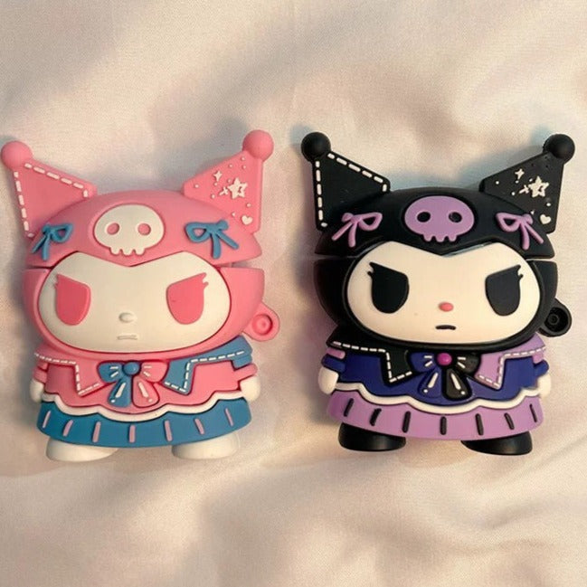 Cartoon cute Kuromi AirPods earphone case - kikigoods