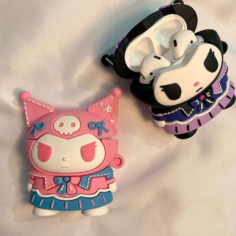 Cartoon cute Kuromi AirPods earphone case - kikigoods