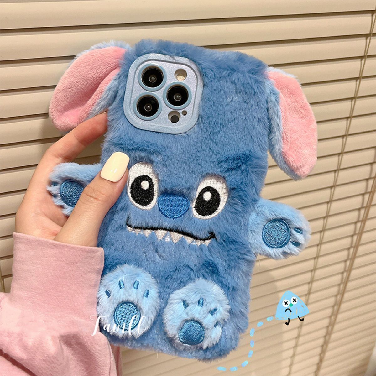 Stitch cartoon plush ear phone case（huawei ，xiaomi，iPhone，Samsung，oppo） - kikigoods