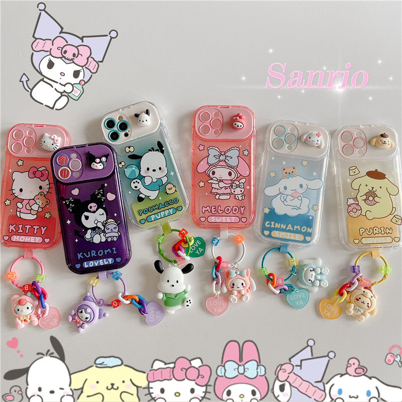 3D Sanrio Cartoon pendant mirror iphone case Sanrio phone case ( iPhone 15 series updated) - kikigoods