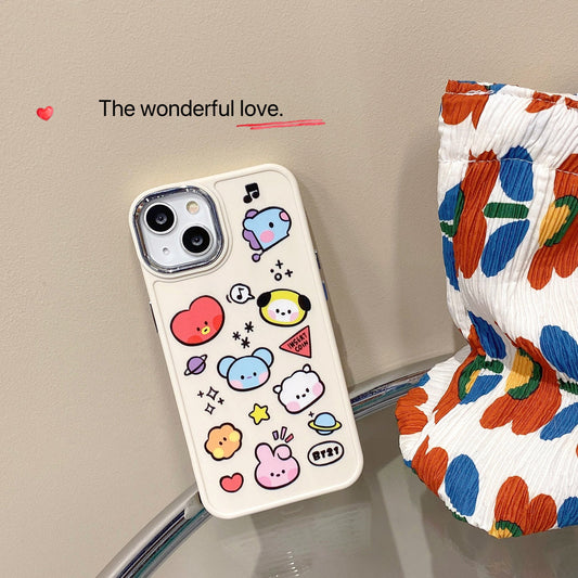 bt21 cartoon phone case 003 - kikigoods