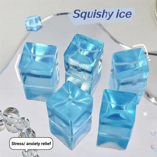 Not For Eating Anxiety Stress Relief Sensory Squishy Toy Simulated Ice Cubes - kikigoods
