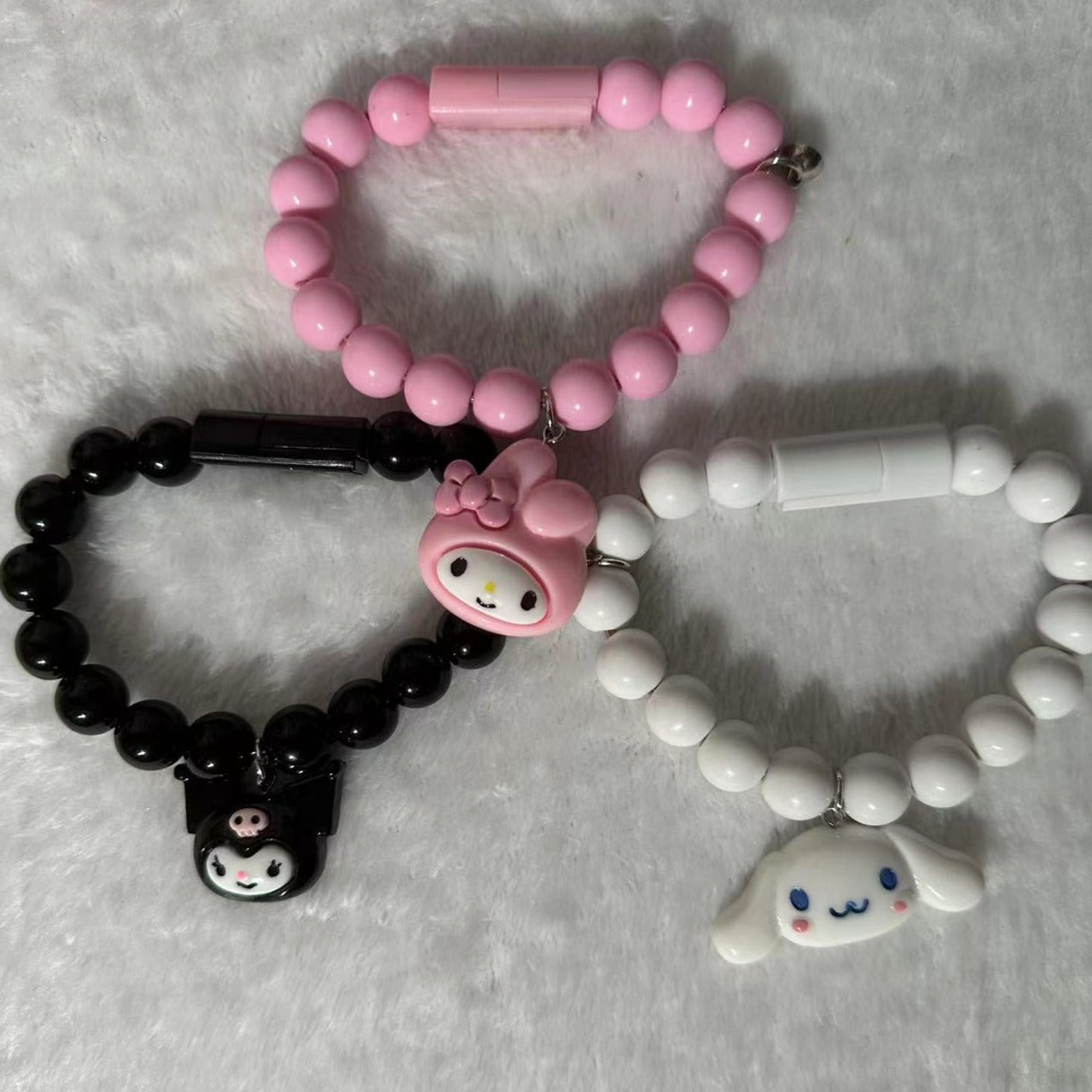Sanrio Phone Charger Magnetic Bracelet Charger Cable Bracelet（ iPhone，Android，Type-C) - kikigoods